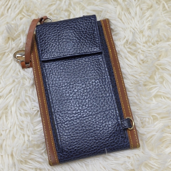 Dooney & Bourke Blue and Brown Leather Wallet - Picture 7 of 10